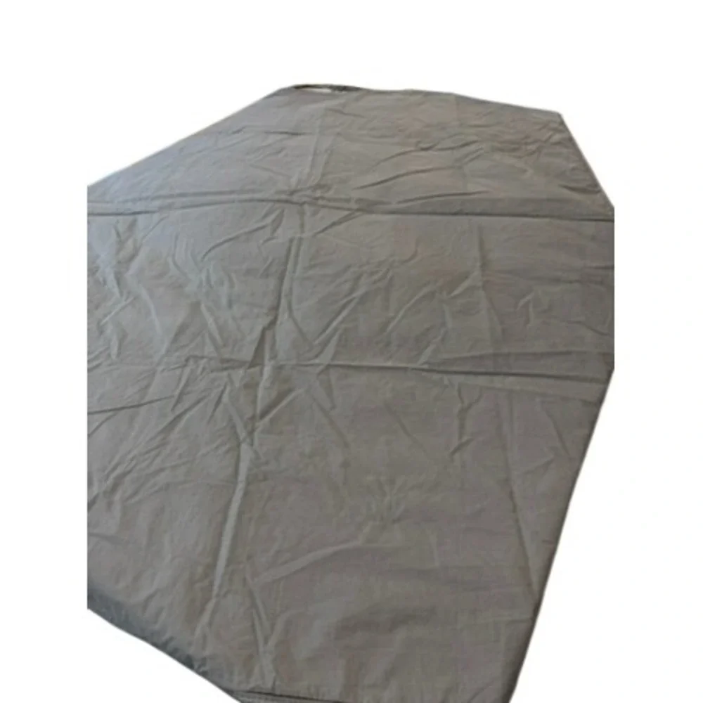 Lacoste Gray 100% Cotton Duvet Cover Contrast Stitching Twin Twin XL 88x68